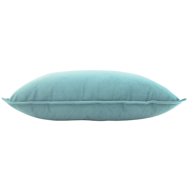 NF Living Velvet Lumbar Cushion - Steel Blue 30x50cm