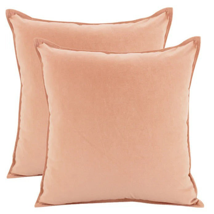 NF Living Velvet Cushion - Coral 55x55cm