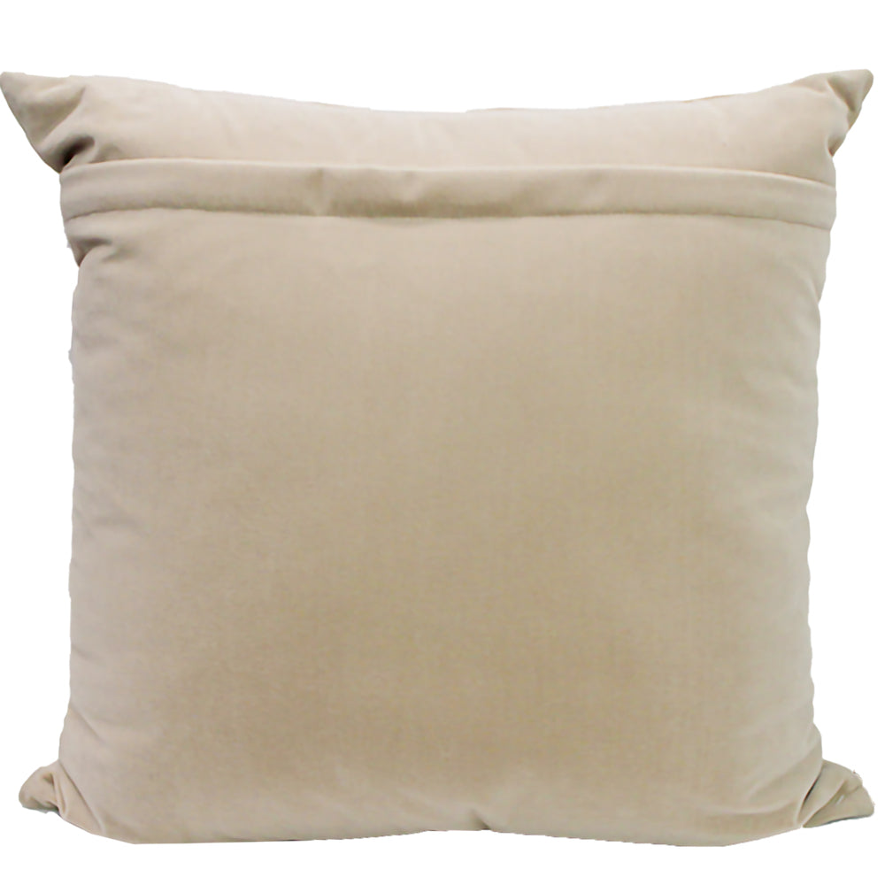 NF Living Velvet Pleated Cushion - Fawn 50x50cm