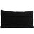 NF Living Velvet Pleated Lumbar Cushion - Black 30x50cm