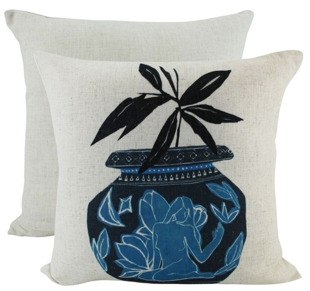 NF Living Linen Cushion - Drop the Vase 50x50cm
