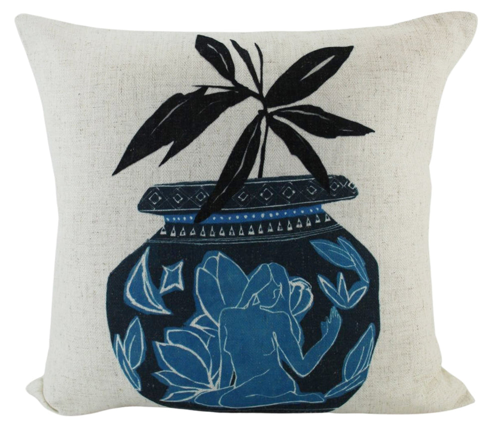 NF Living Linen Cushion - Drop the Vase 50x50cm