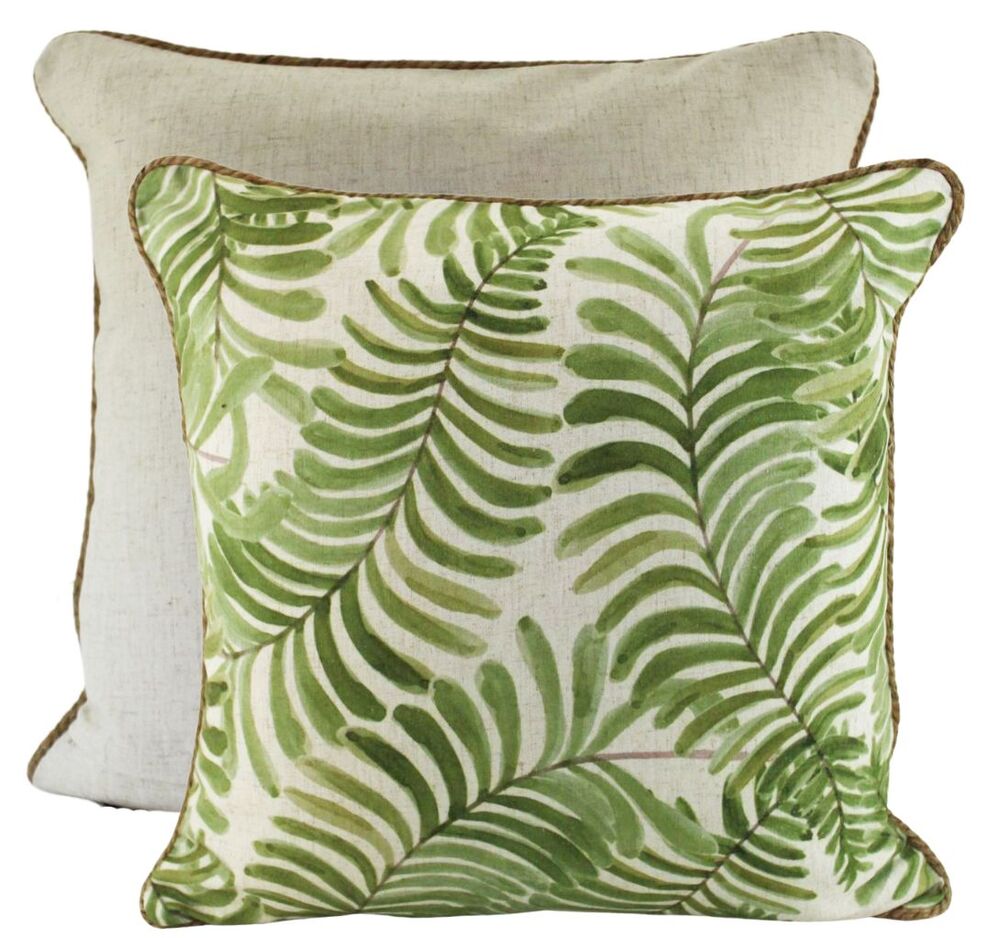 NF Living Linen Cushion - Do a Good Fern 50x50cm