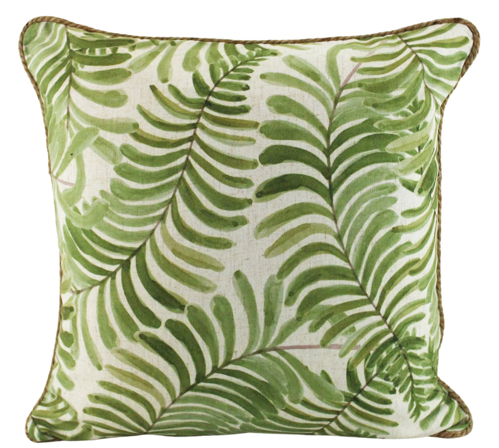 NF Living Linen Cushion - Do a Good Fern 50x50cm