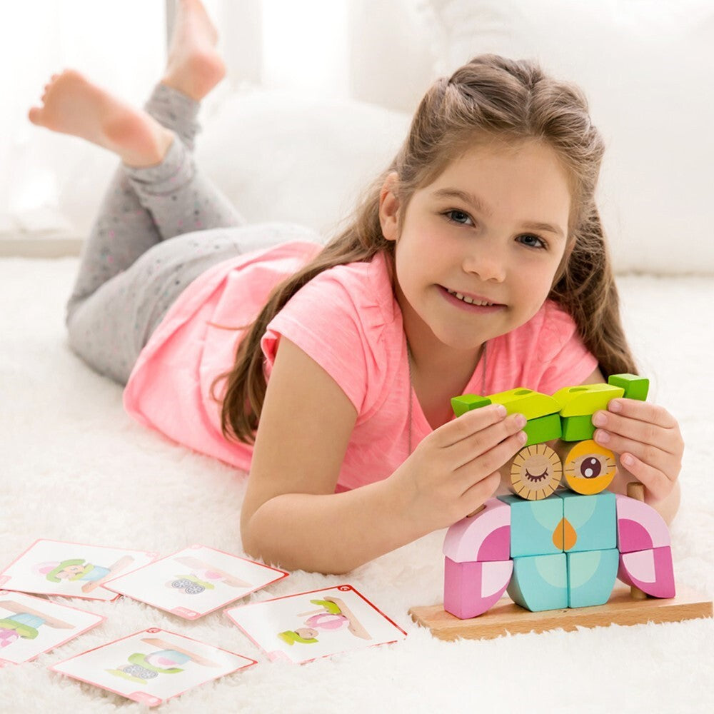 Classic World Puzzle Blocks: Owl Block Set