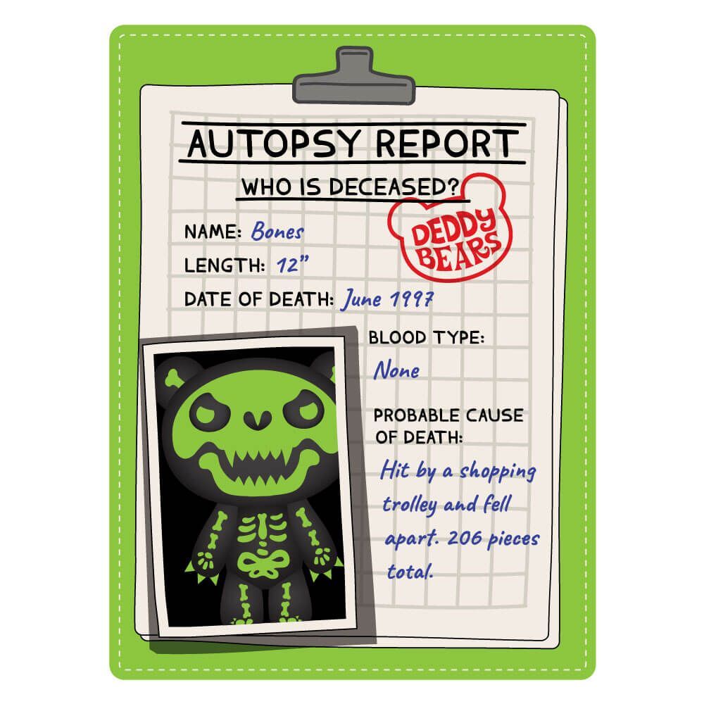 Deddy Bear - Body Bag - Bones