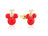 Couture Kingdom - Disney - Mickey Mouse Bauble Stud Earrings Yellow Gold