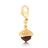 Couture Kingdom - Disney - Tinker Bell Acorn Necklace Charm Yellow Gold