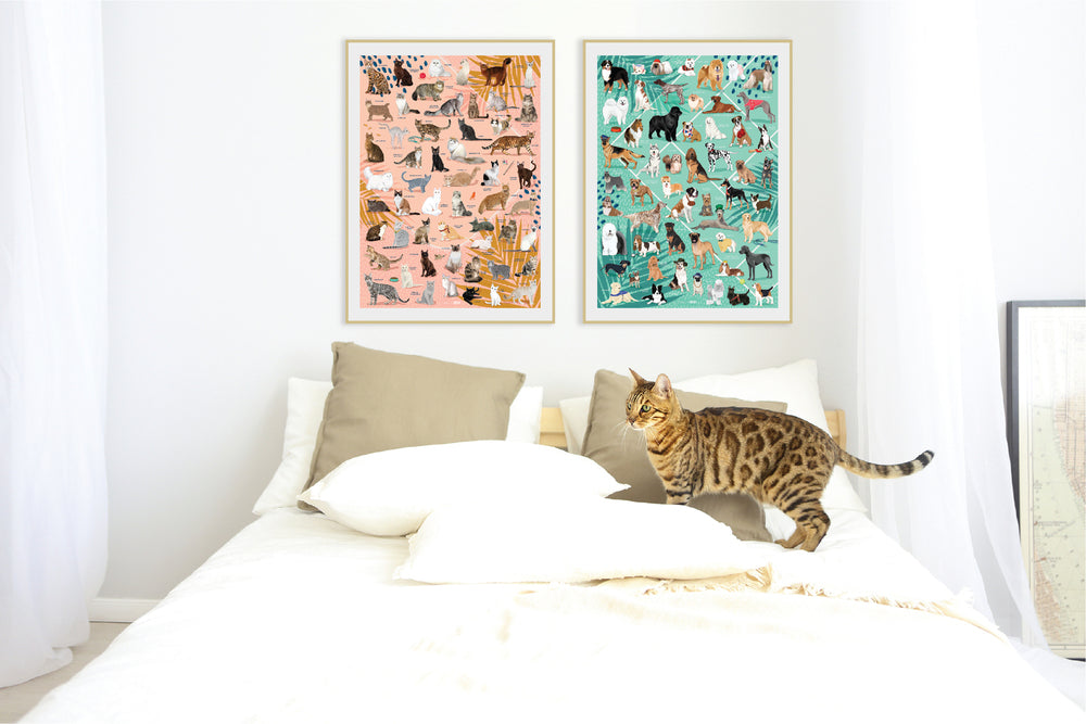 Diesel & Dutch Wall Puzzle 1000pc - Curious Cats