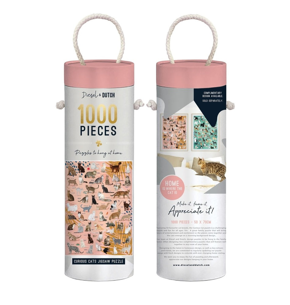 Diesel & Dutch Wall Puzzle 1000pc - Curious Cats