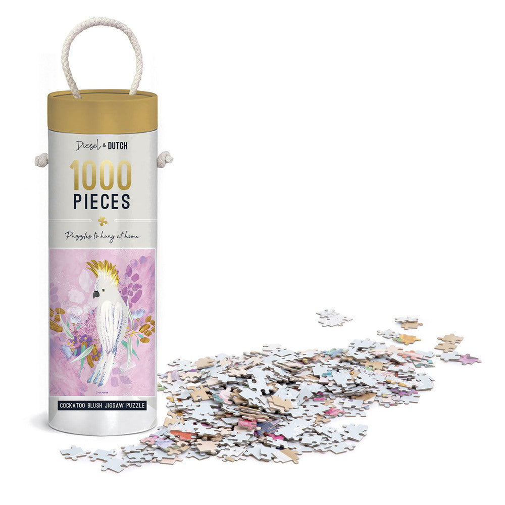Diesel & Dutch Wall Puzzle 1000pc - Cockatoo Blush