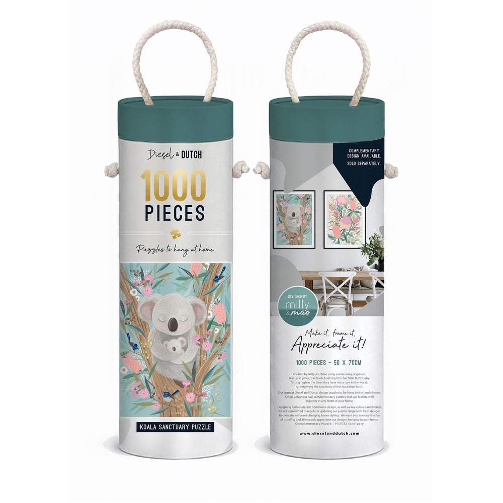 Diesel & Dutch Wall Puzzle 1000pc - Koala Sanctuary