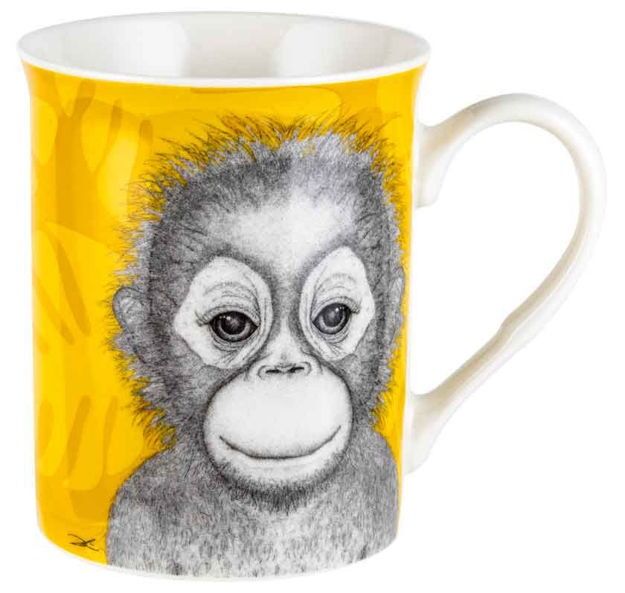 Dots By Donna Mug - Ollie the Orangutan