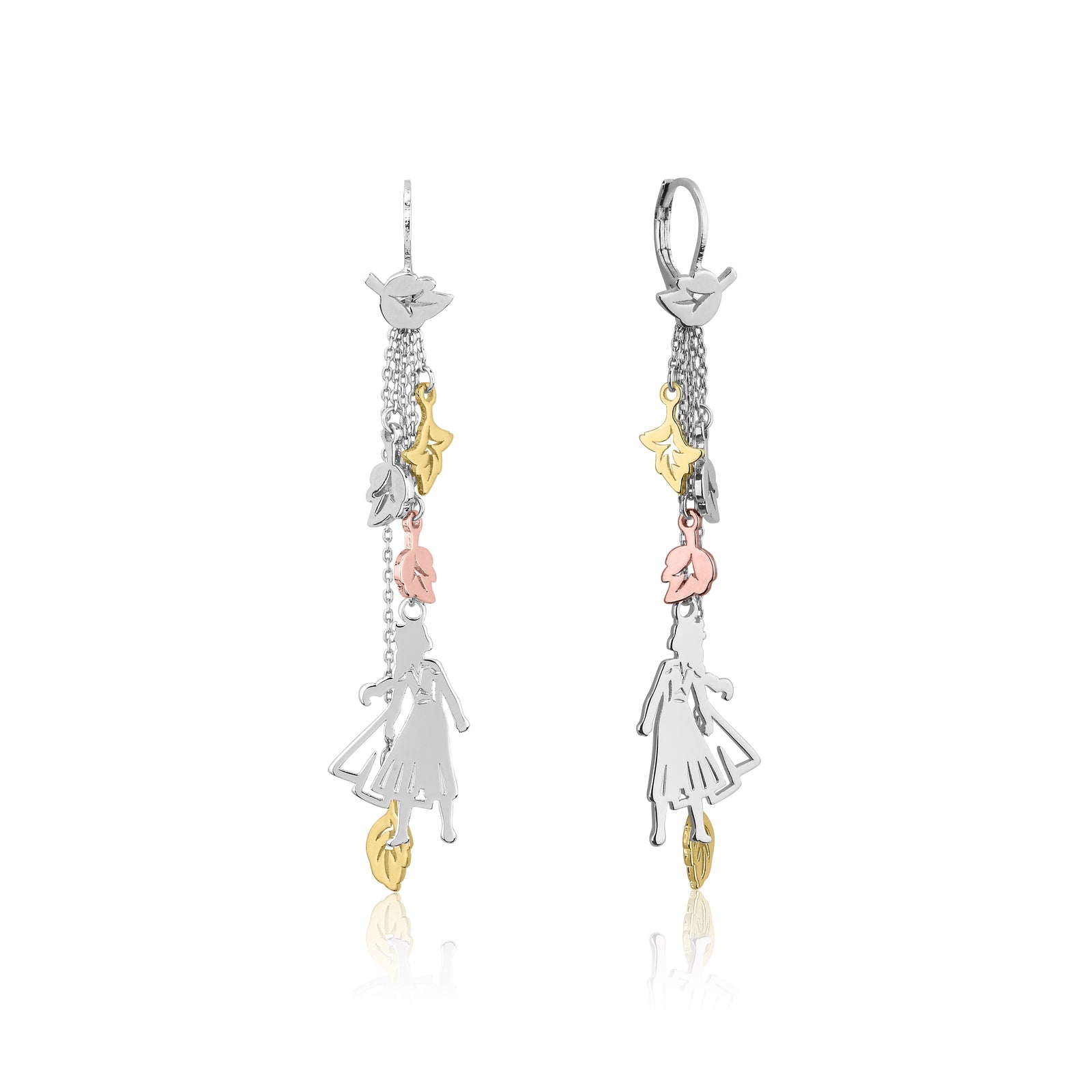 Couture Kingdom - Disney - Frozen 2 Elsa Drop Earrings White Gold