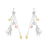 Couture Kingdom - Disney - Frozen 2 Elsa Drop Earrings White Gold