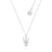 Couture Kingdom - Disney Junior - Frozen 2 Olaf and Sven Necklace White Gold