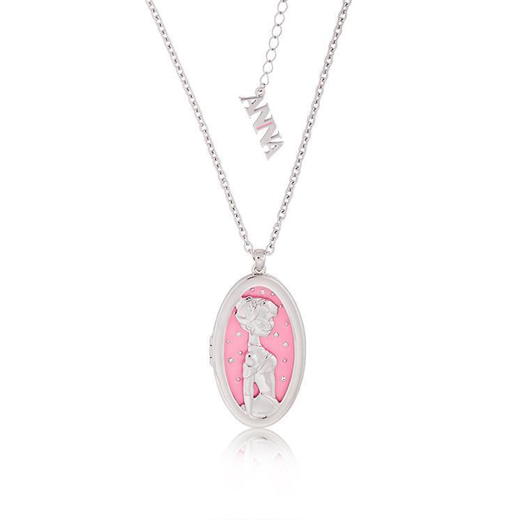 Couture Kingdom - Disney - Frozen Anna Cameo Necklace White Gold