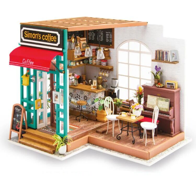 Rolife Wooden Model - DIY Miniature House Simon's Coffee