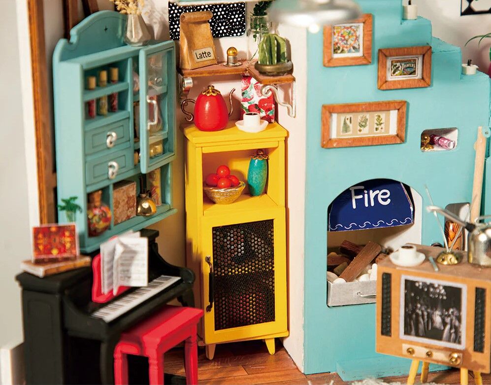 Rolife Wooden Model - DIY Miniature House Joy's Peninsula Living Room