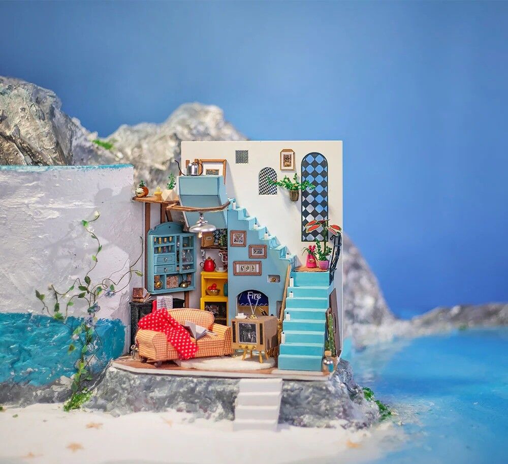 Rolife Wooden Model - DIY Miniature House Joy's Peninsula Living Room