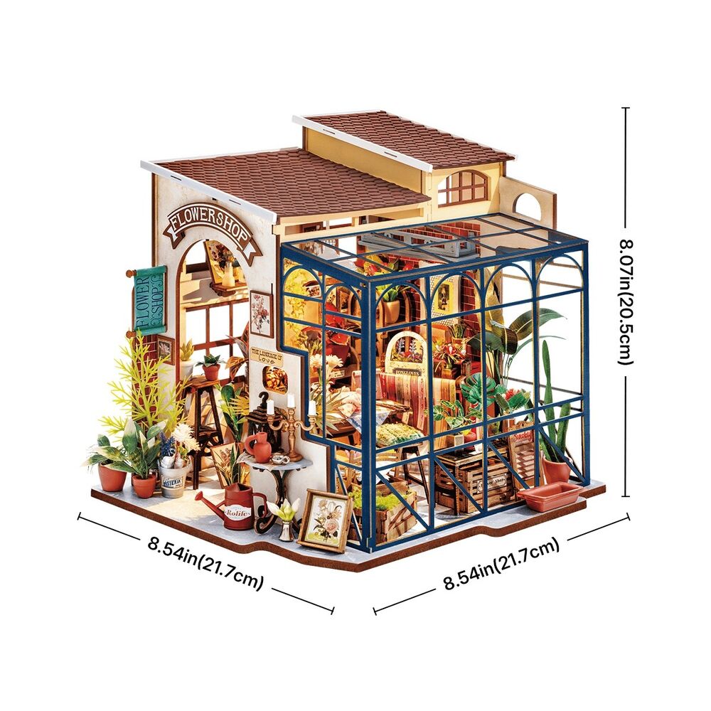 Rolife Wooden Model - DIY Miniature House Emily's Flower Shop