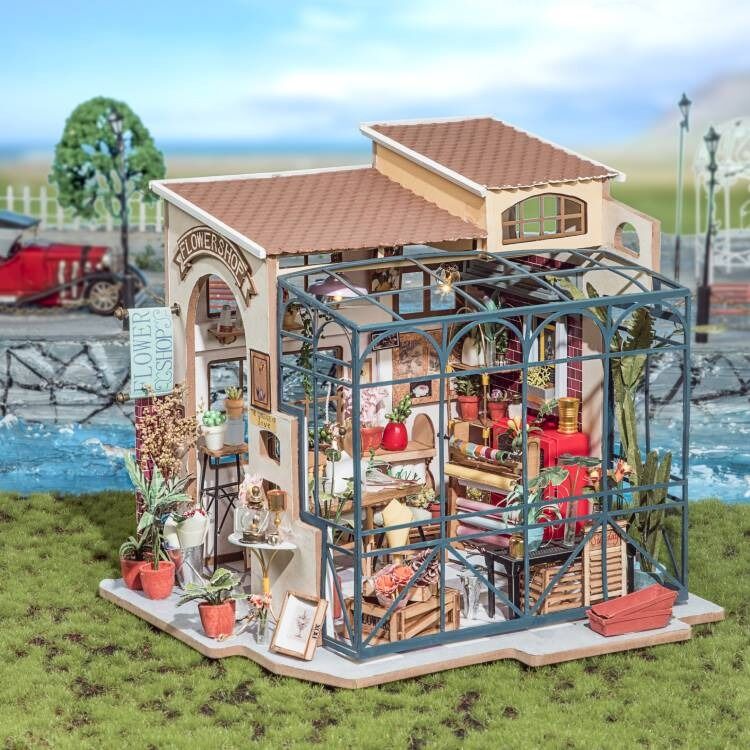 Rolife Wooden Model - DIY Miniature House Emily's Flower Shop