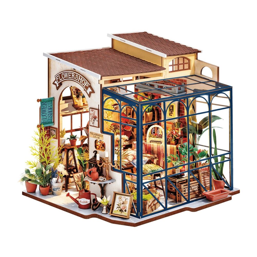 Rolife Wooden Model - DIY Miniature House Emily's Flower Shop