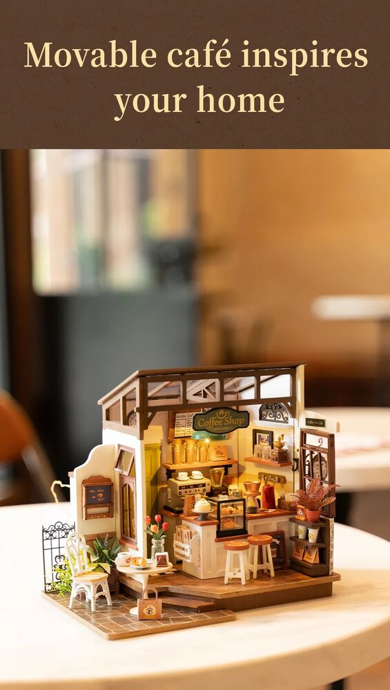 Rolife Wooden Model - DIY Miniature House Flavoury Café