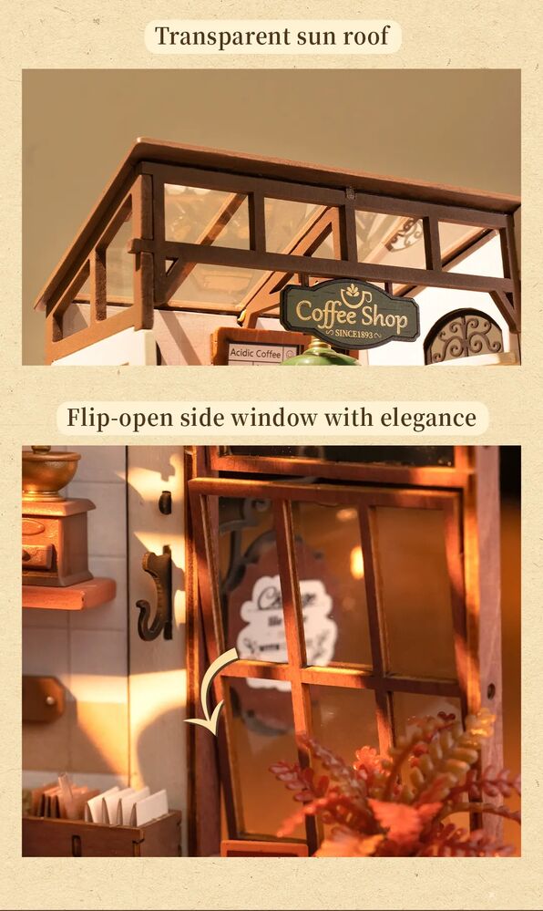 Rolife Wooden Model - DIY Miniature House Flavoury Café