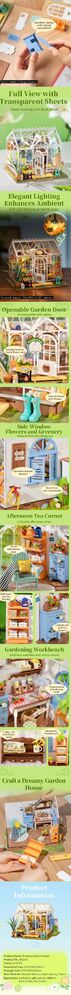 Rolife Wooden Model - DIY Miniature House Dreamy Garden House
