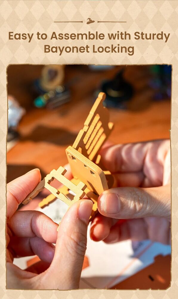 Rolife Wooden Model - DIY Miniature House The Magic Study