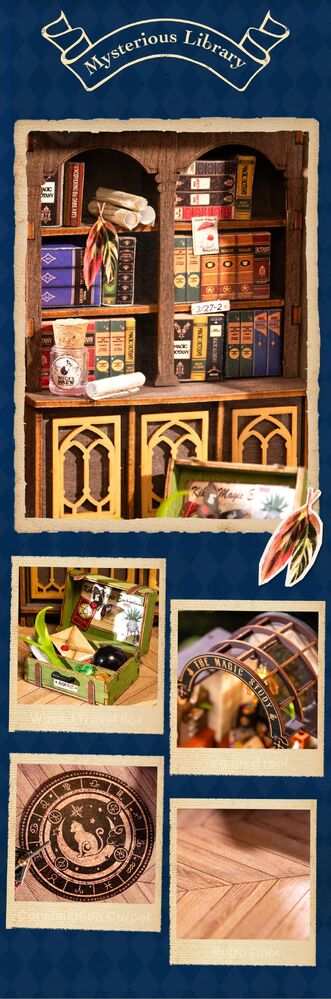 Rolife Wooden Model - DIY Miniature House The Magic Study