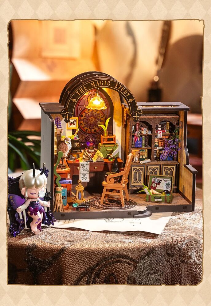Rolife Wooden Model - DIY Miniature House The Magic Study