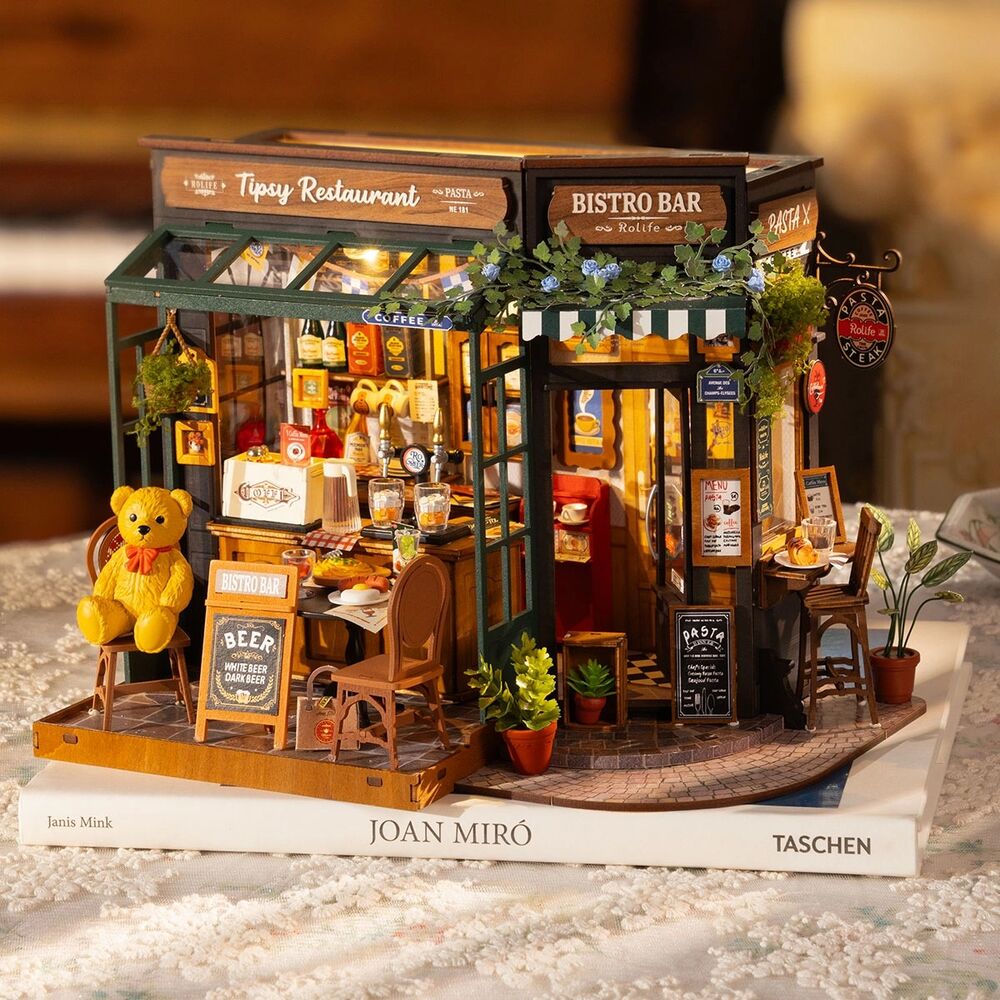 Rolife Wooden Model - DIY Miniature House Tipsy Restaurant