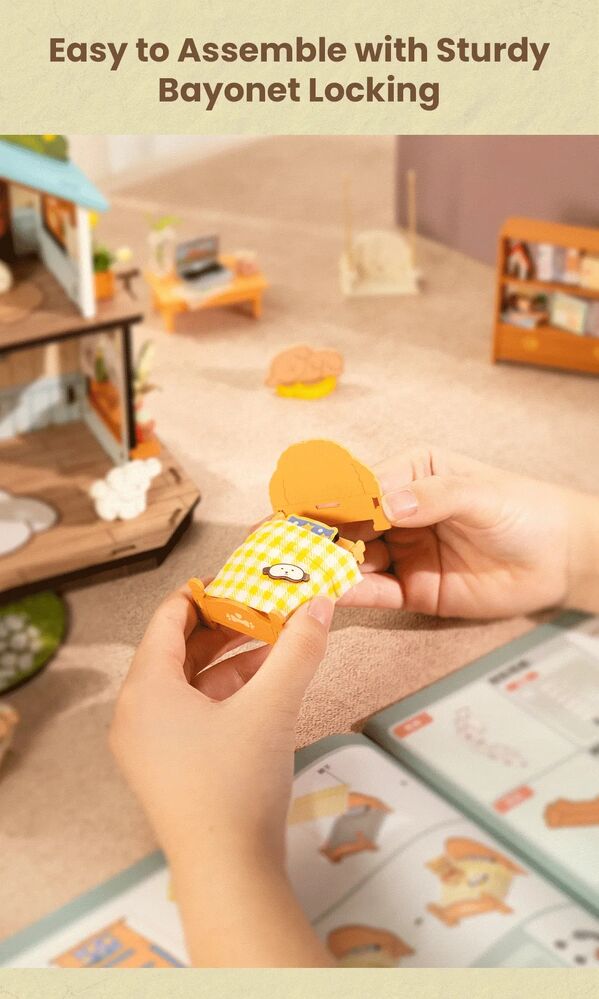 Rolife Wooden Model - DIY Miniature House Puppy's Cozy Villa