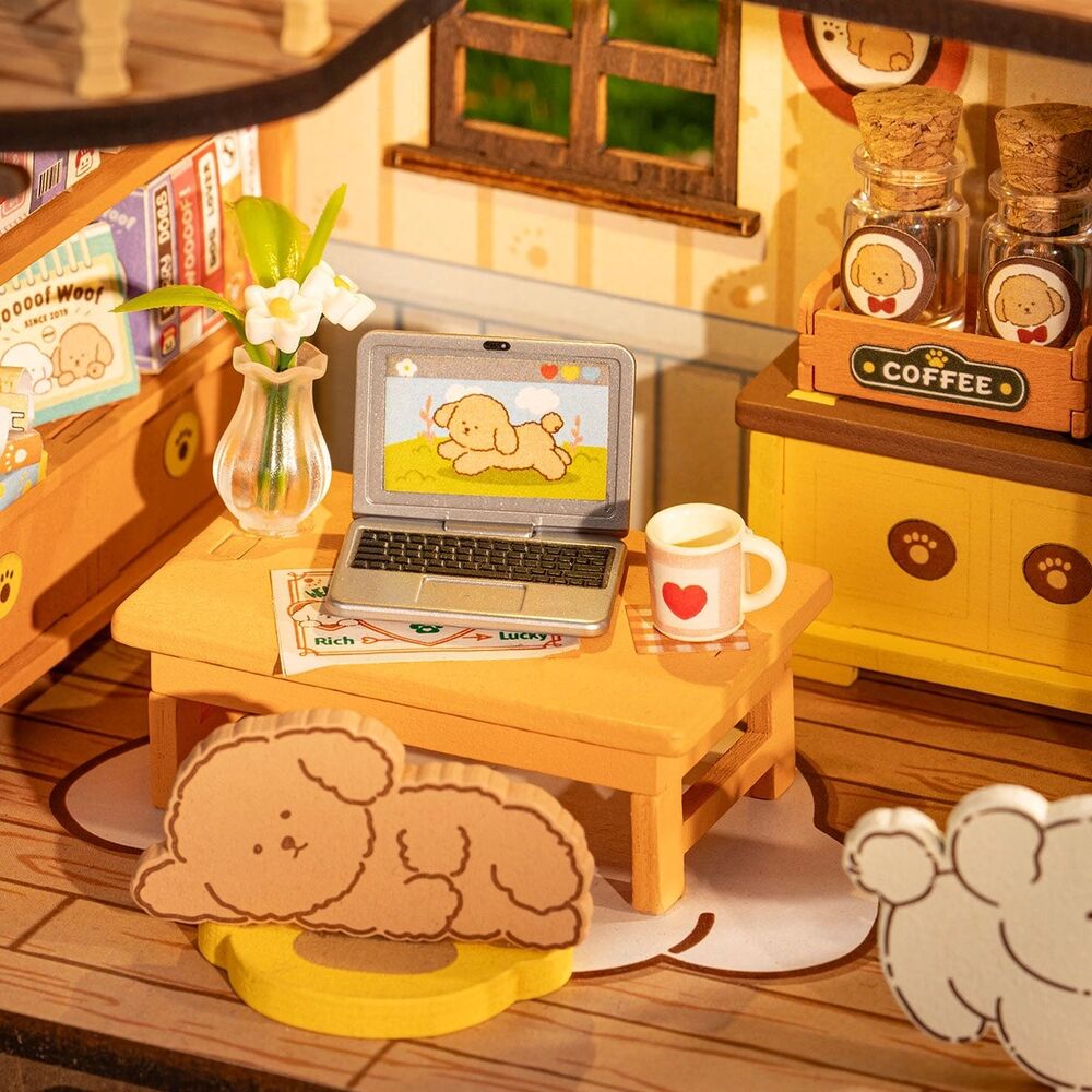Rolife Wooden Model - DIY Miniature House Puppy's Cozy Villa