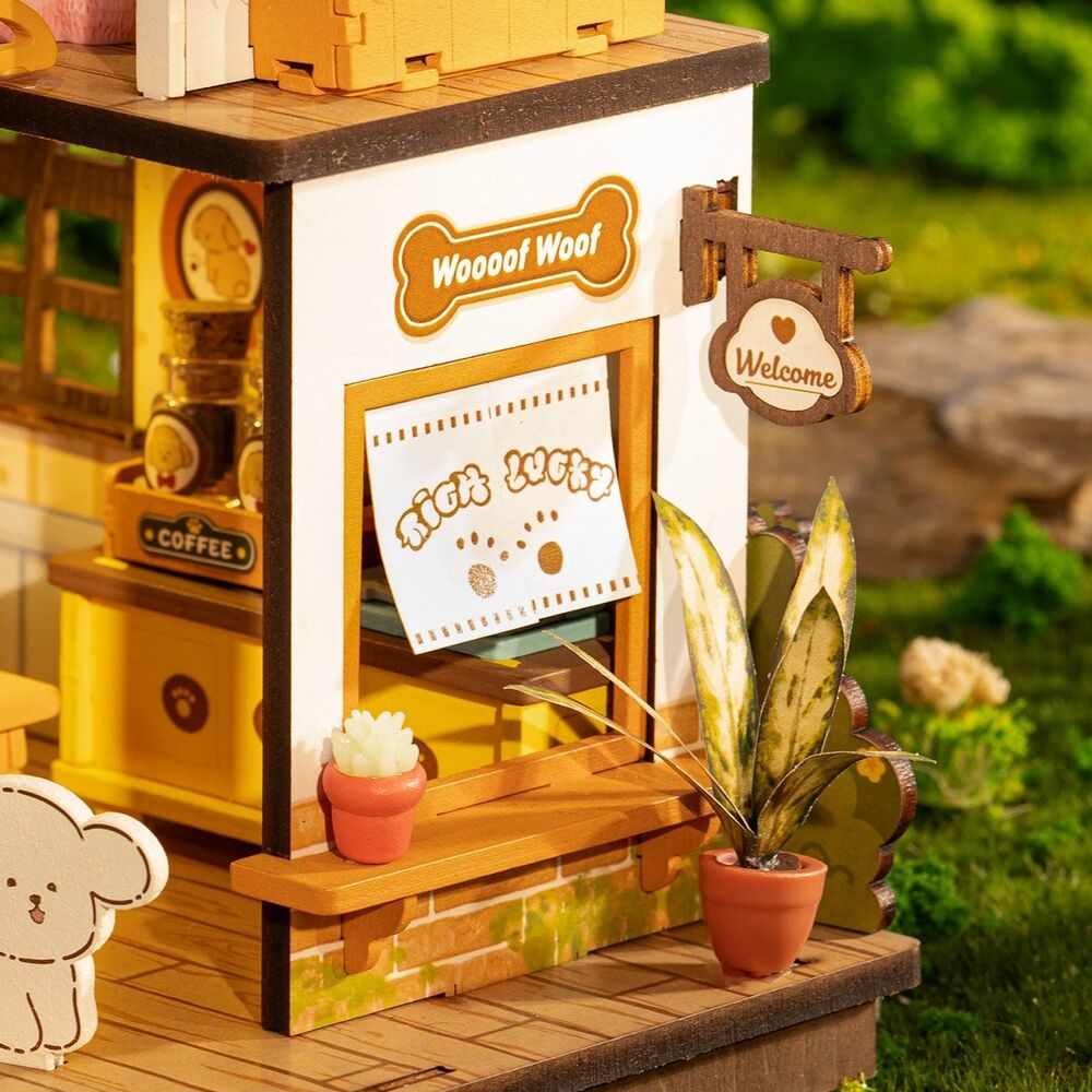 Rolife Wooden Model - DIY Miniature House Puppy's Cozy Villa