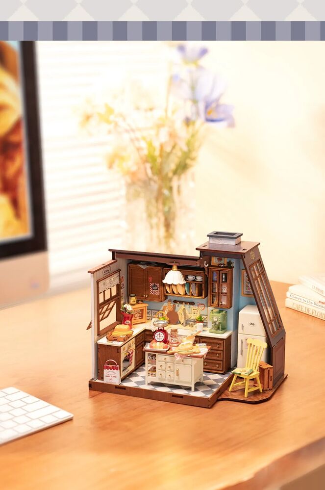 Rolife Wooden Model - DIY Miniature House Baking Kitchen