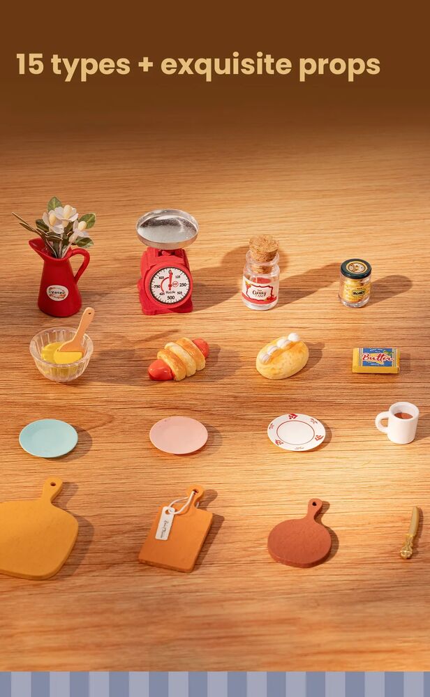 Rolife Wooden Model - DIY Miniature House Baking Kitchen