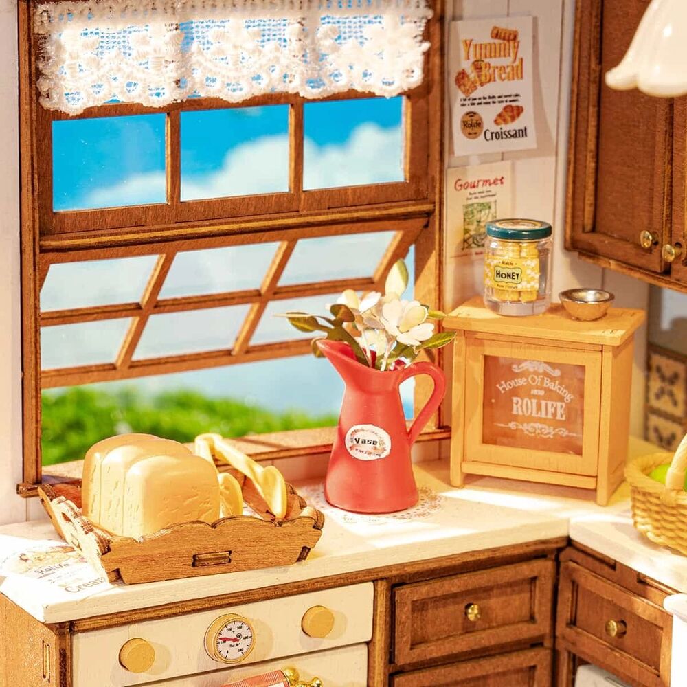 Rolife Wooden Model - DIY Miniature House Baking Kitchen