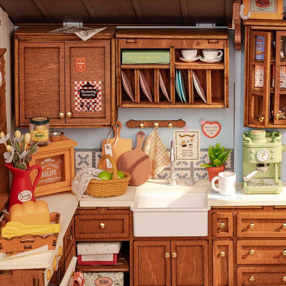Rolife Wooden Model - DIY Miniature House Baking Kitchen