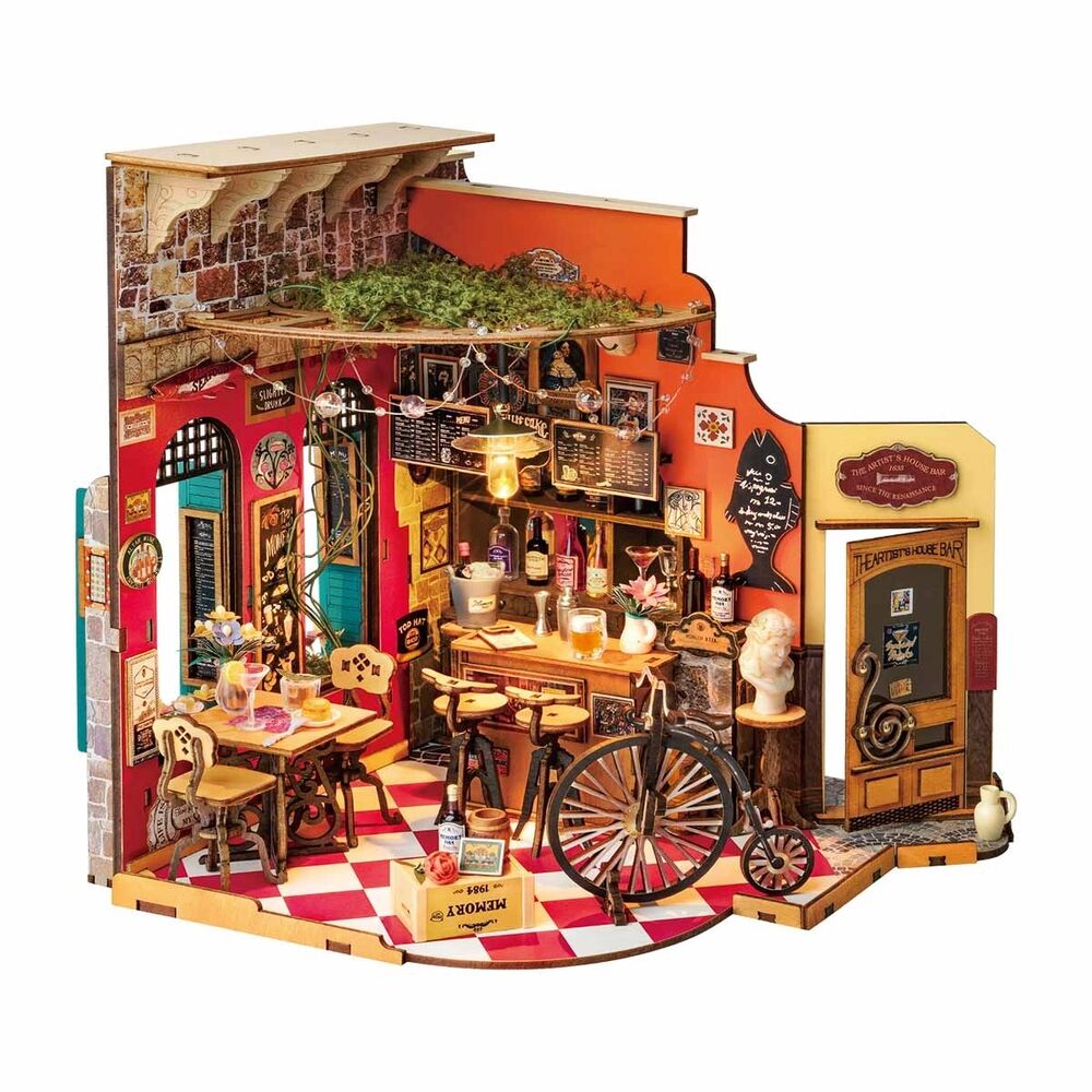 Rolife Wooden Model - DIY Miniature House Cheers Bar & Dining