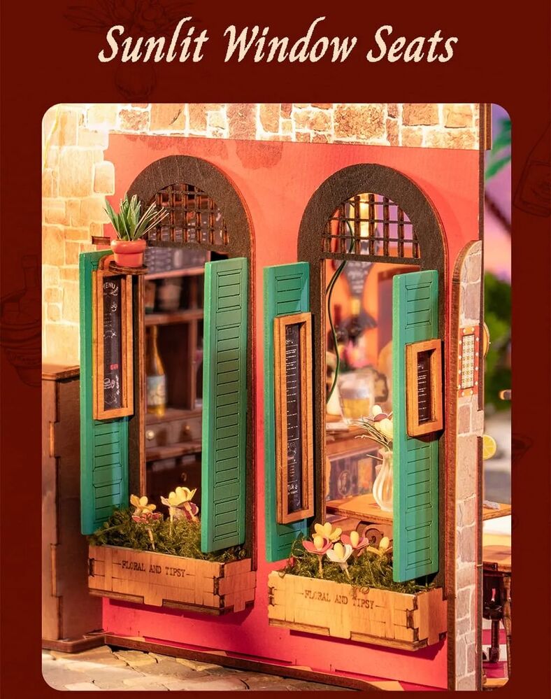 Rolife Wooden Model - DIY Miniature House Cheers Bar & Dining