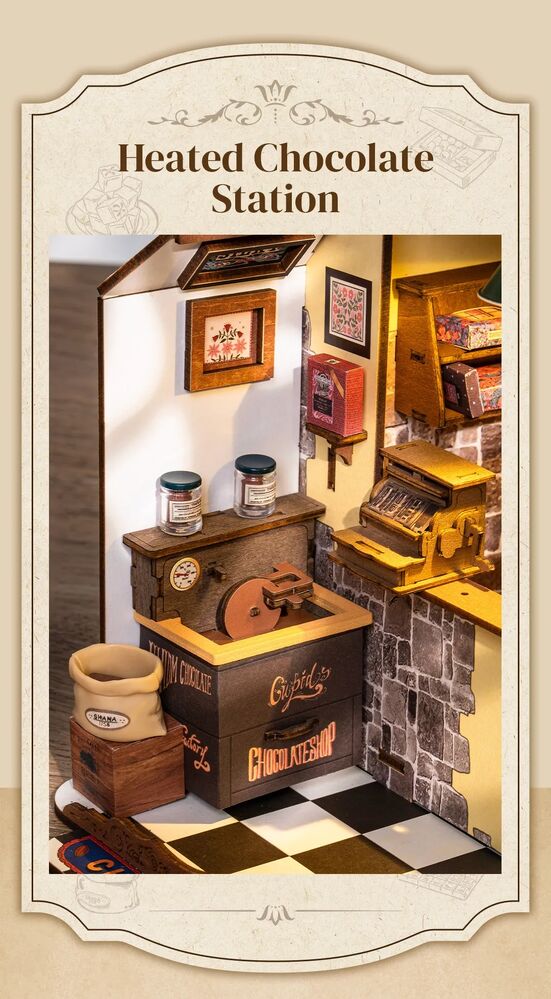 Rolife Wooden Model - DIY Miniature House Henry's Chocolate