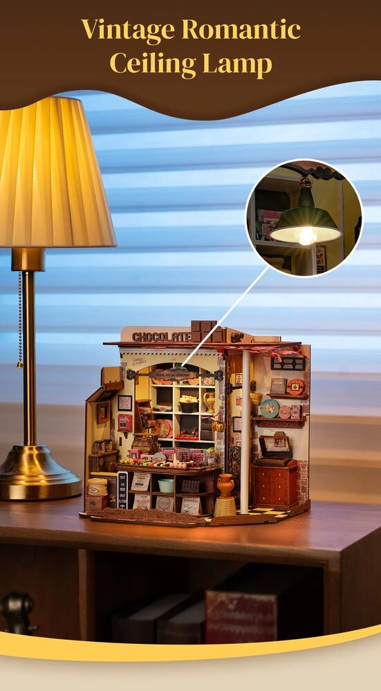 Rolife Wooden Model - DIY Miniature House Henry's Chocolate