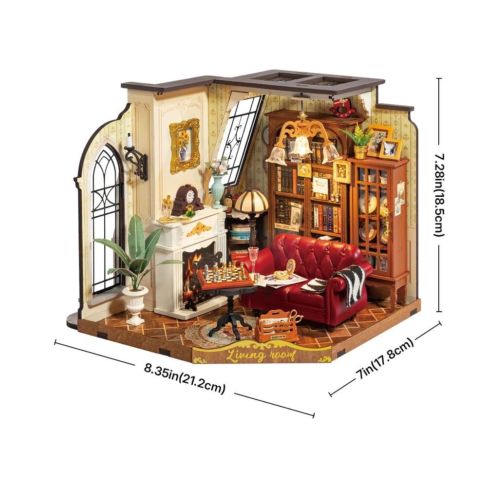 Rolife Wooden Model - DIY Miniature House Catherine's Living Room