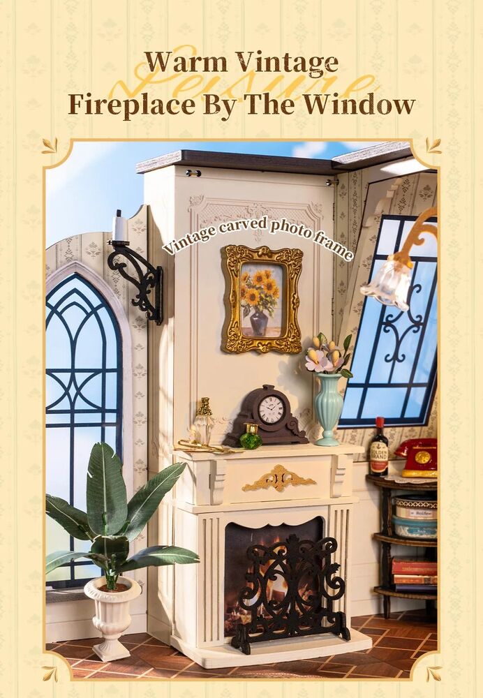 Rolife Wooden Model - DIY Miniature House Catherine's Living Room