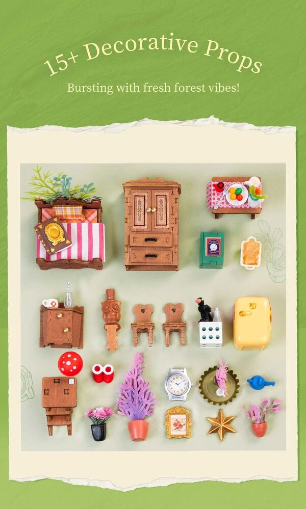 Rolife Wooden Model - DIY Miniature House Fairytale Tree House