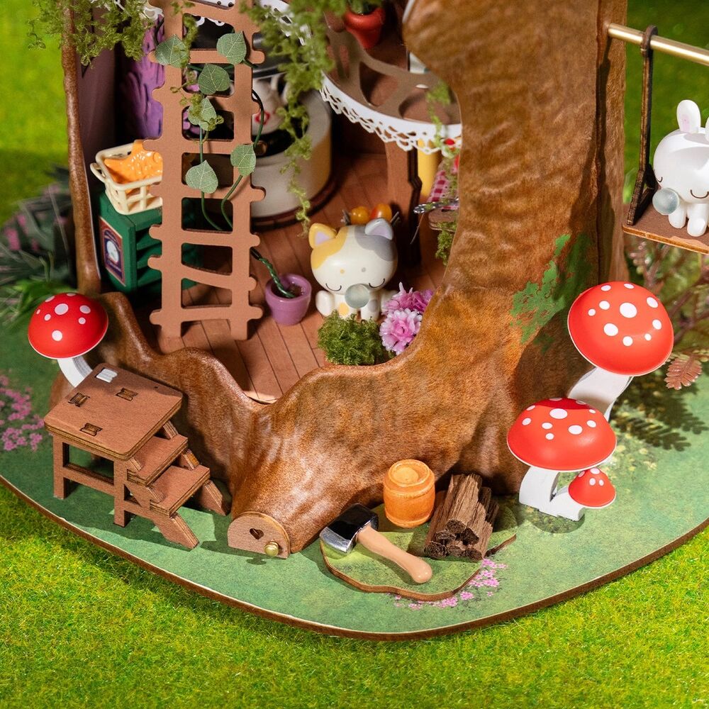 Rolife Wooden Model - DIY Miniature House Fairytale Tree House