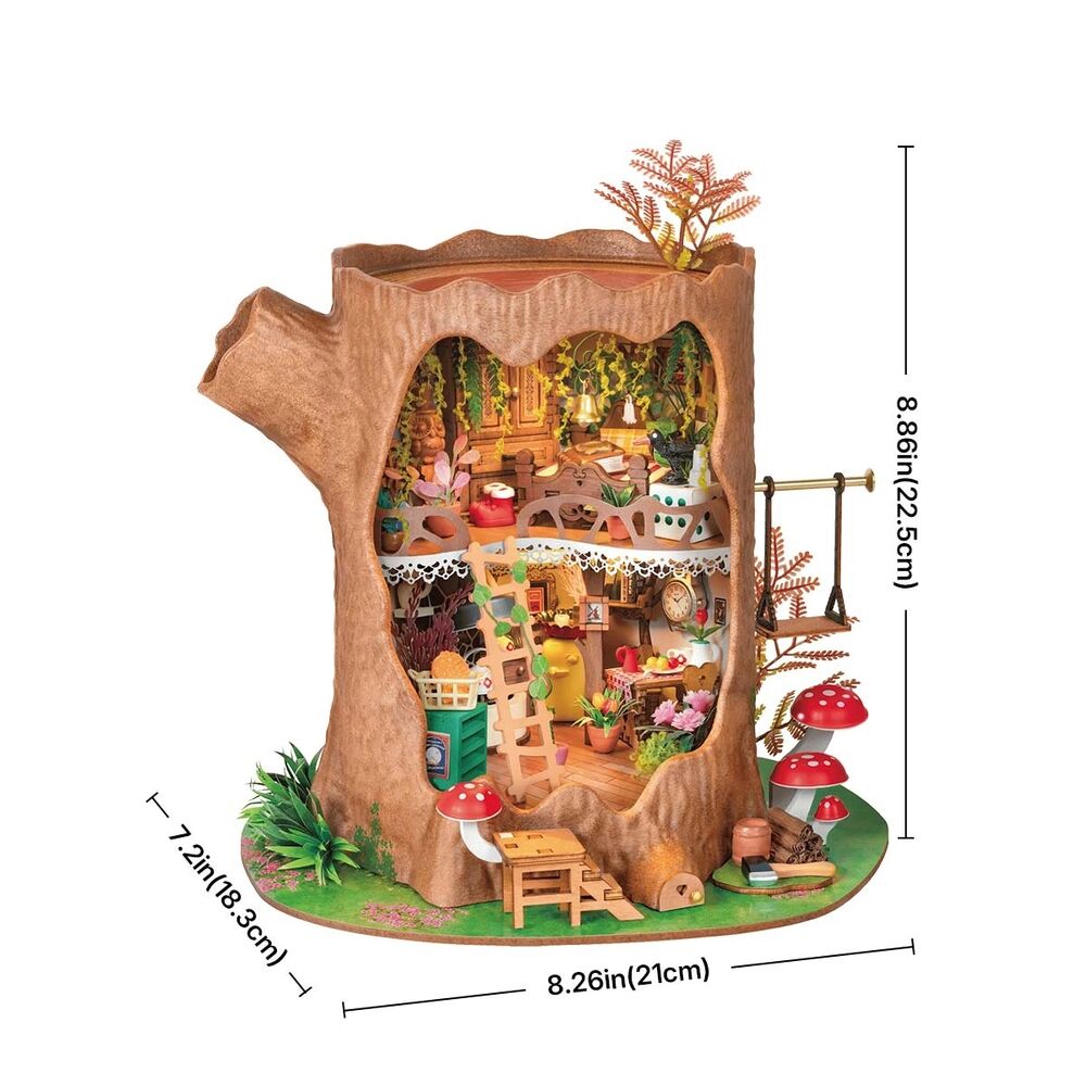 Rolife Wooden Model - DIY Miniature House Fairytale Tree House